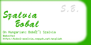 szalvia bobal business card